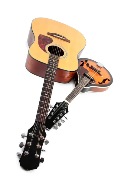 Мандолин и акустическая гитара — стоковое фото
