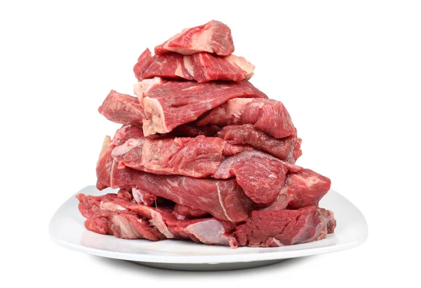 Vlees op plaat — Stockfoto
