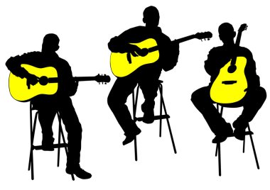 Akustik gitarist