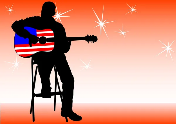 Amerikan müzik — Stok Vektör