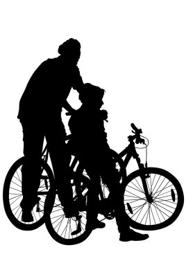 Baba ve oğul Bisiklet