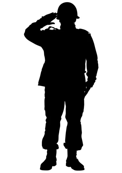 Homme whit gun — Image vectorielle