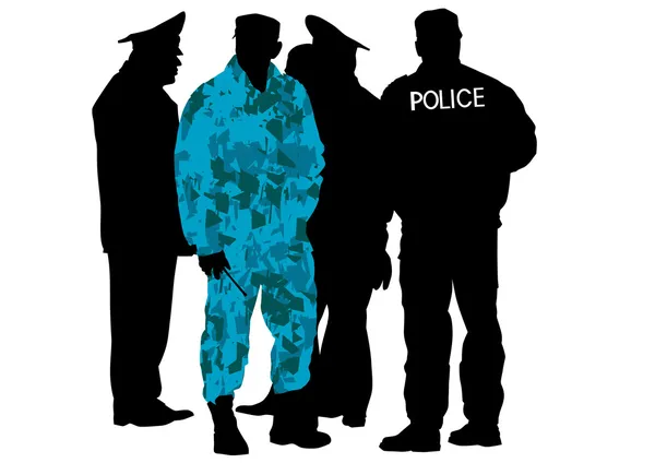 Special police force — Stock Vector