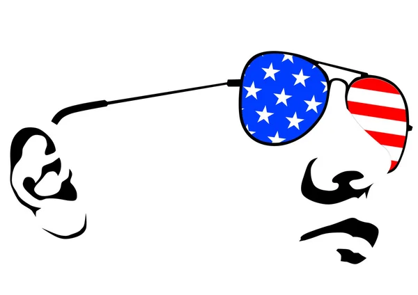 Gafas americanas — Archivo Imágenes Vectoriales