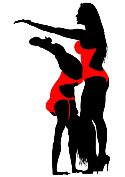 Красное бикини — стоковый вектор