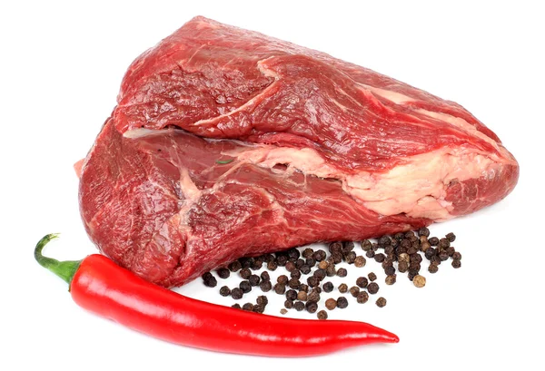 Мясо и перец — стоковое фото