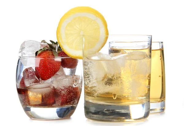 Fragole e alcol al limone — Foto Stock