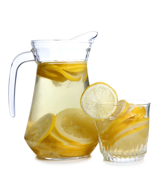 Limonády a sklo — Stock fotografie