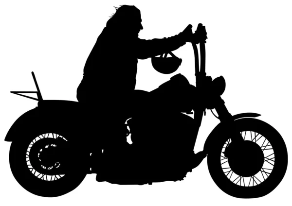 Man on motorcycle — Stock Vector