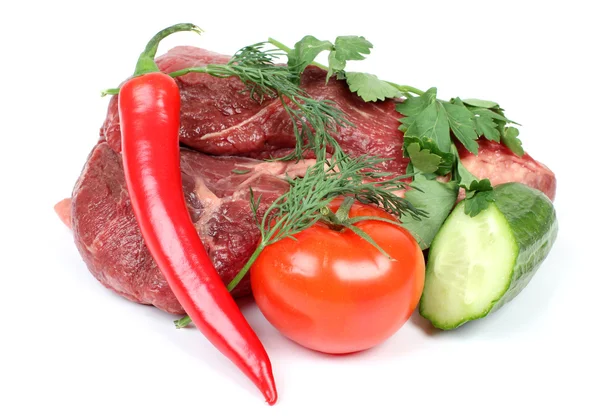 Kött och grönsaker — Stockfoto
