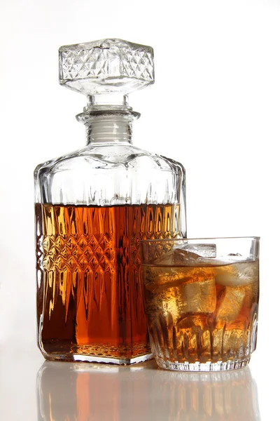 Whisky sklenice a LED — Stock fotografie