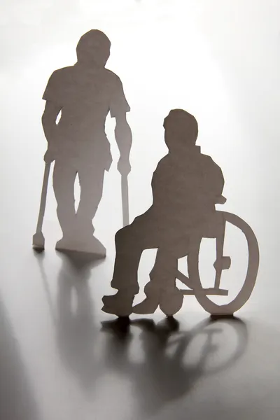 Two disabled men — Stock Photo, Image