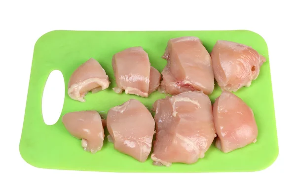 Poulet sur planche à découper — Photo