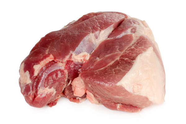 Raw piece of pork