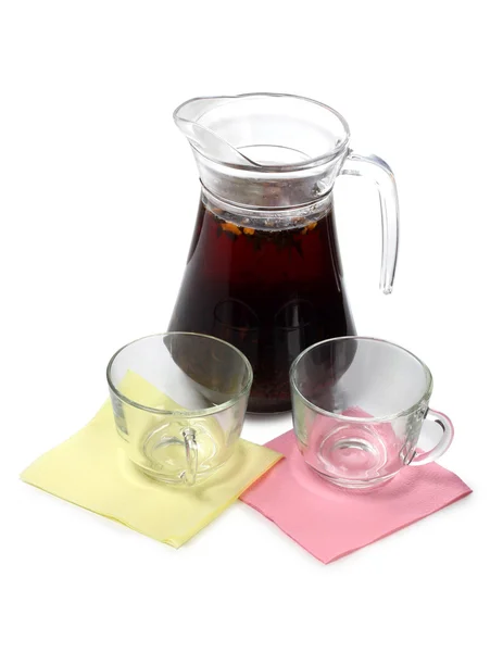 Cups with tea — Stock Photo, Image