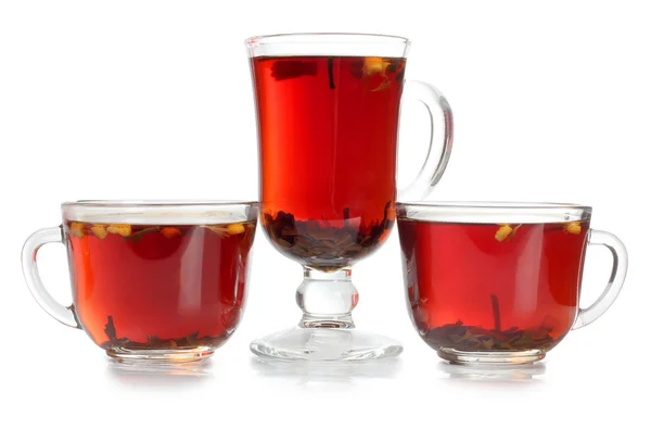 Glass cup tea — Stock Photo, Image