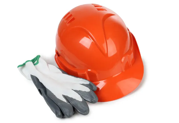 Helm en handschoenen — Stockfoto