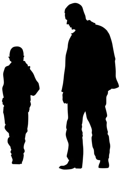 Father and son — Stock Vector