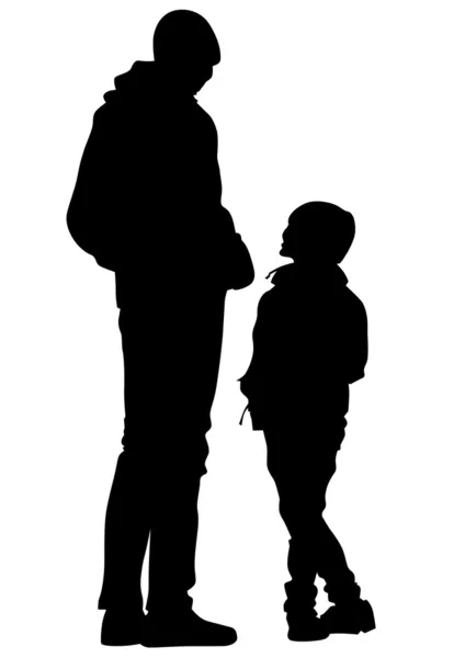 Father and kid — Stock Vector