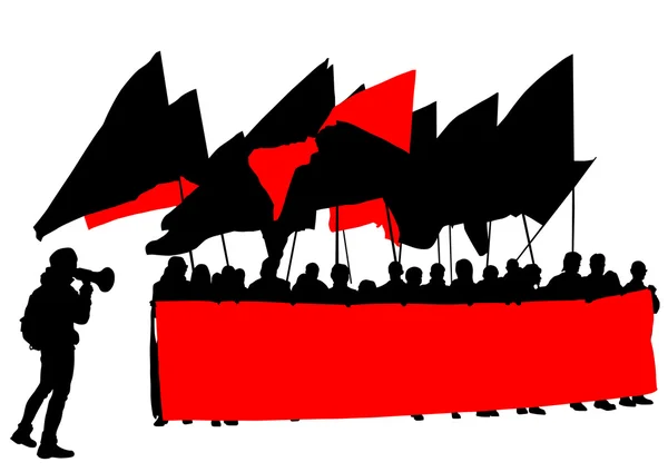 Anarchists people — Stock Vector