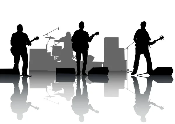 Rock band — Stock Vector