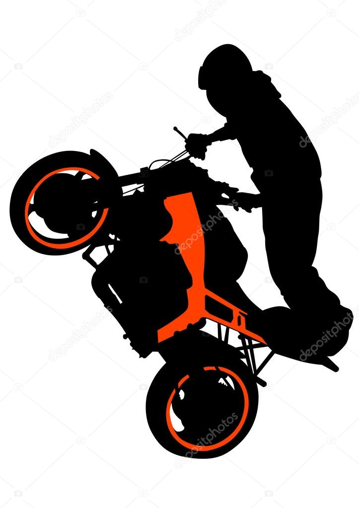 Motor sport biker