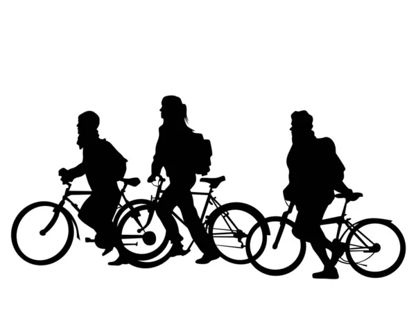 Ekstrem Numaralar Için Bisiklete Binen Genç Bir Sporcu Beyaz Arka — Stok Vektör