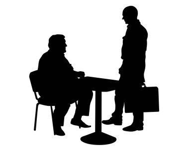 Beyaz arkaplanda iş adamı whit laptop