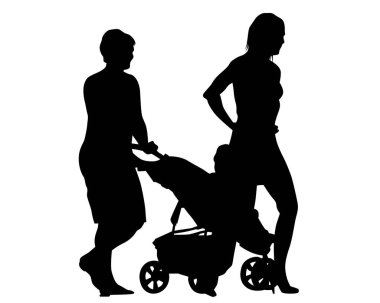 Beyaz arka plan üzerinde küçük çocuğu olan aileler