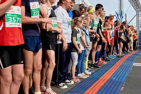 Half Marathon Minsk 2019 Running in the city — Stock Photo, Image