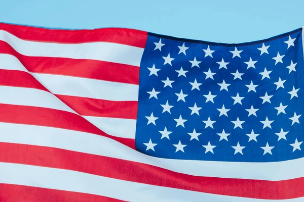 ΗΠΑ εθνική σημαία κυματίζει στον άνεμο — Φωτογραφία Αρχείου