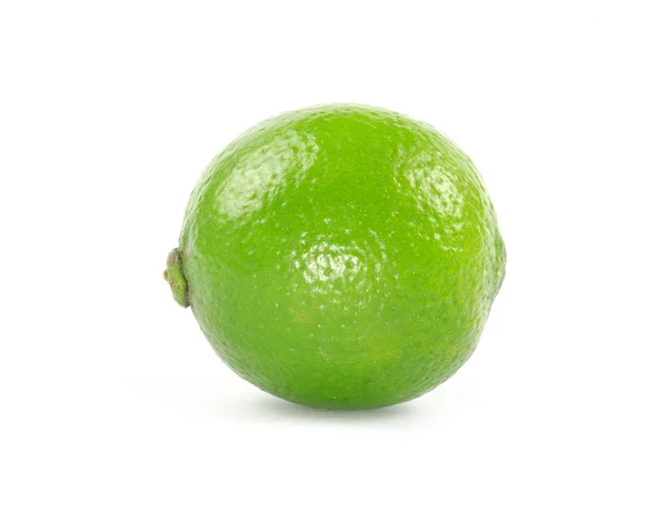 Lime op wit — Stockfoto