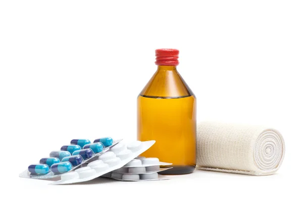 Medyczne butelek tabletki — Zdjęcie stockowe