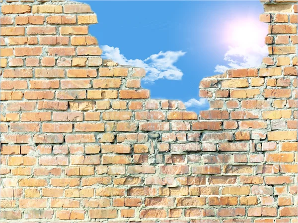 Brick wall background — Stock Photo, Image