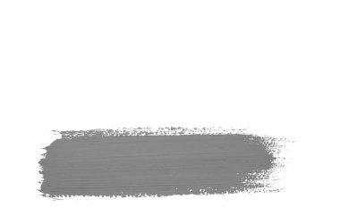 Arka plan üzerinde izole gri fırça darbesi