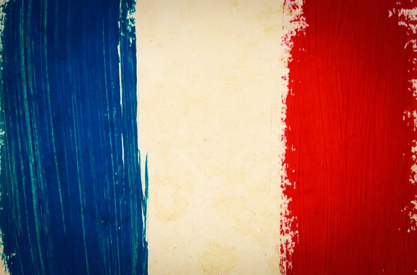 Brushstroke Flag France — Stock Photo, Image