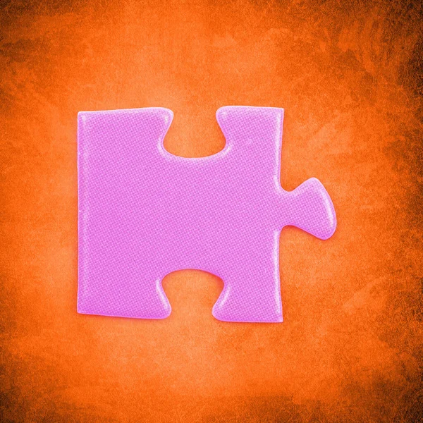 Close Van Jigsaw Puzzle Stuk — Stockfoto