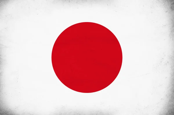 Bandera Grunge Japón —  Fotos de Stock