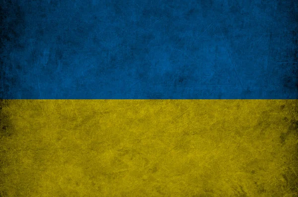 Grunge Abstract Texture Background Ukraine Flag Colors — Stockfoto