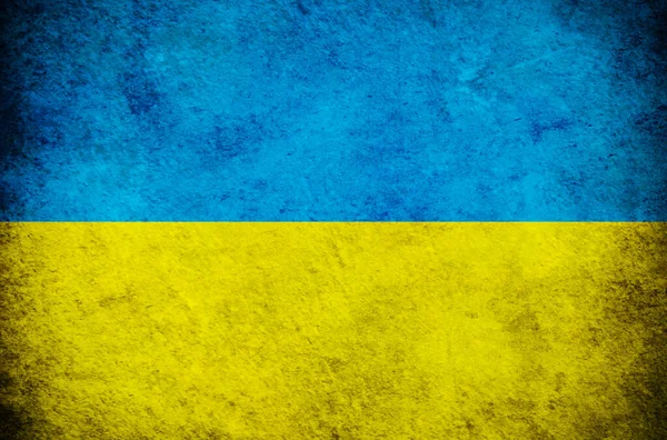 ウクライナの旗の色とグランジ抽象的なテクスチャの背景 — ストック写真