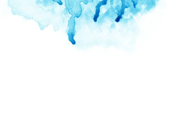 Absztrakt Kék Akvarell Háttér Textúra — Stock Fotó