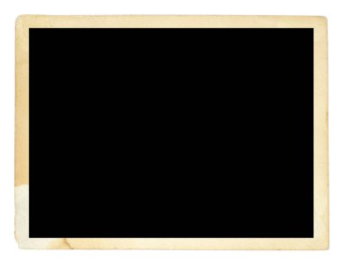 Beyaz arka planlar üzerinde izole fotoğraf çerçevesi kartı