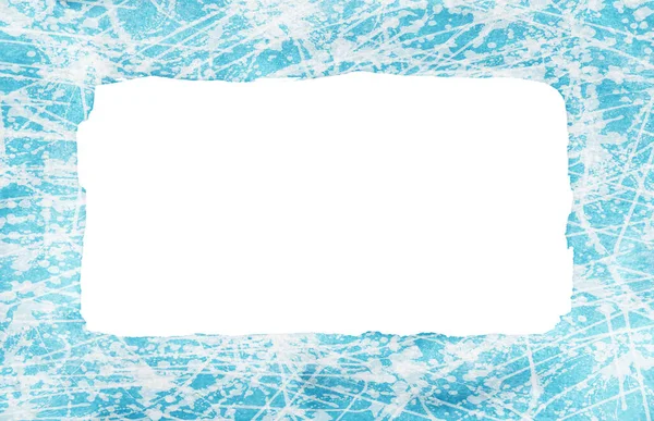 Абстрактна Синя Рамка Ізольована Білому Тлі — стокове фото