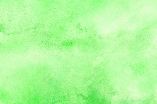Abstraktes Grünes Aquarell Hintergrund Textur — Stockfoto
