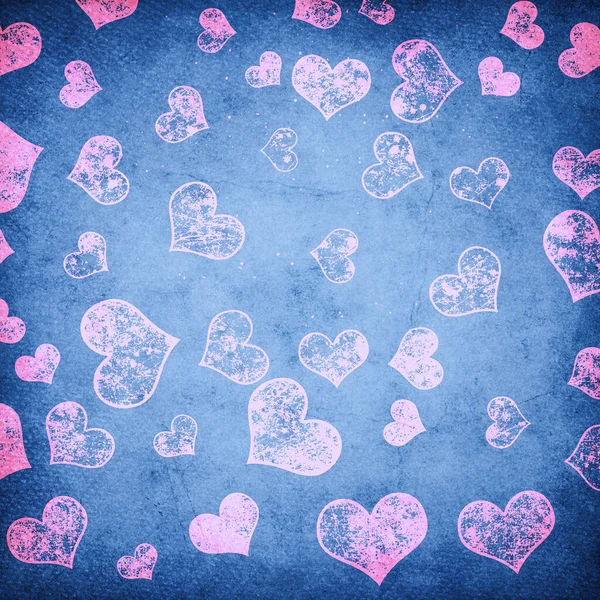 Watercolor Heart Pattern Paper Texture — Stock Photo, Image