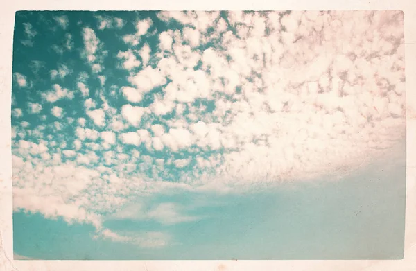 White Fluffy Clouds Blue Sky — Stock Photo, Image