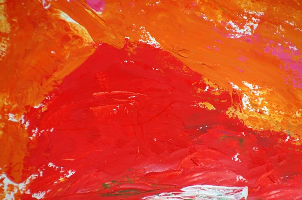 抽象的なオレンジと赤の水彩画の背景 — ストック写真