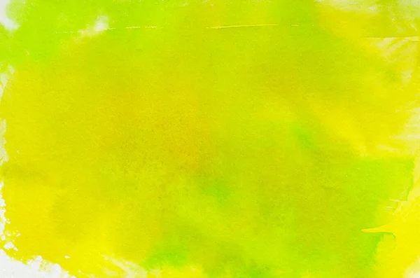 Abstraktní Žlutá Akvarel Pozadí Textury — Stock fotografie