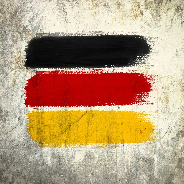 Прапор Німеччини Старі Текстури Гранж Вінтажні — стокове фото