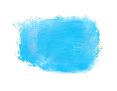 Soyut mavi suluboya beyaz arkaplanda izole edildi
